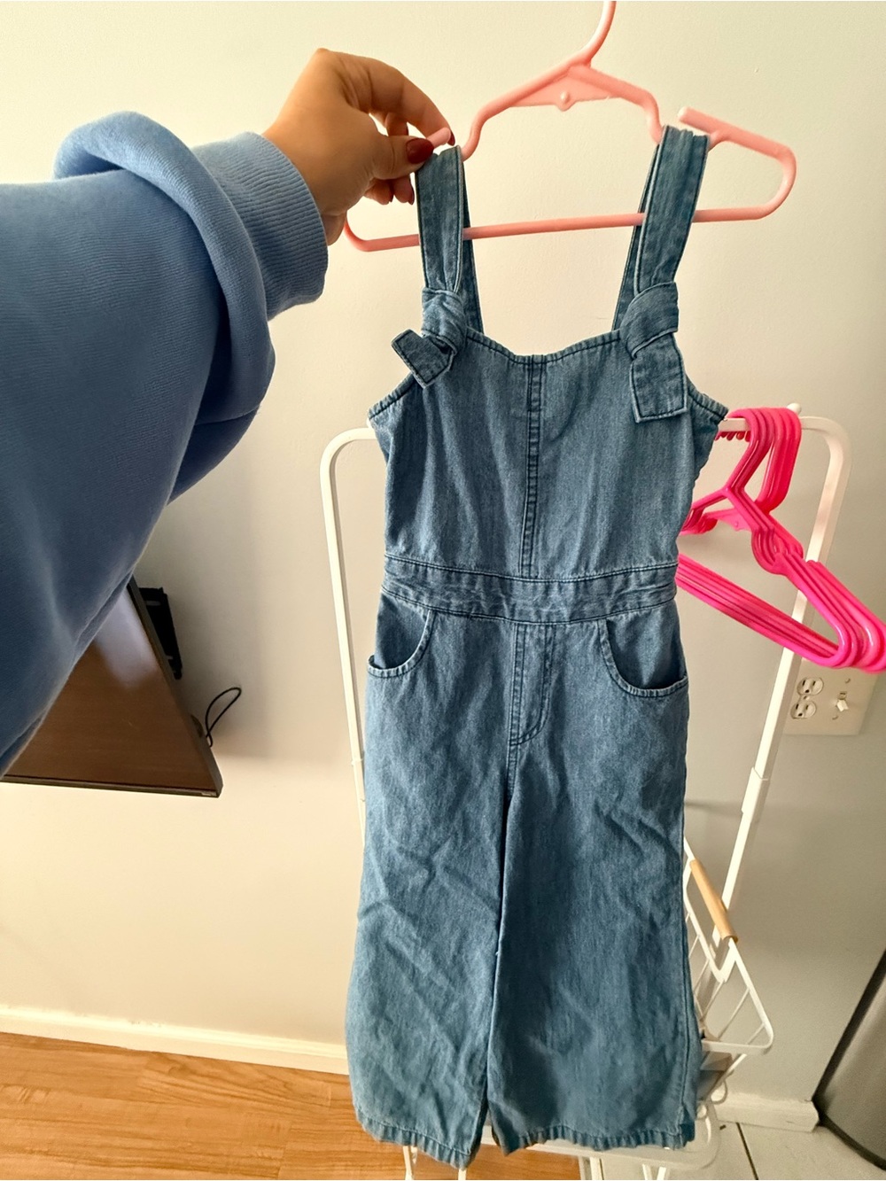 Cat & Jack Light Blue Denim Kids One-Piece Overalls